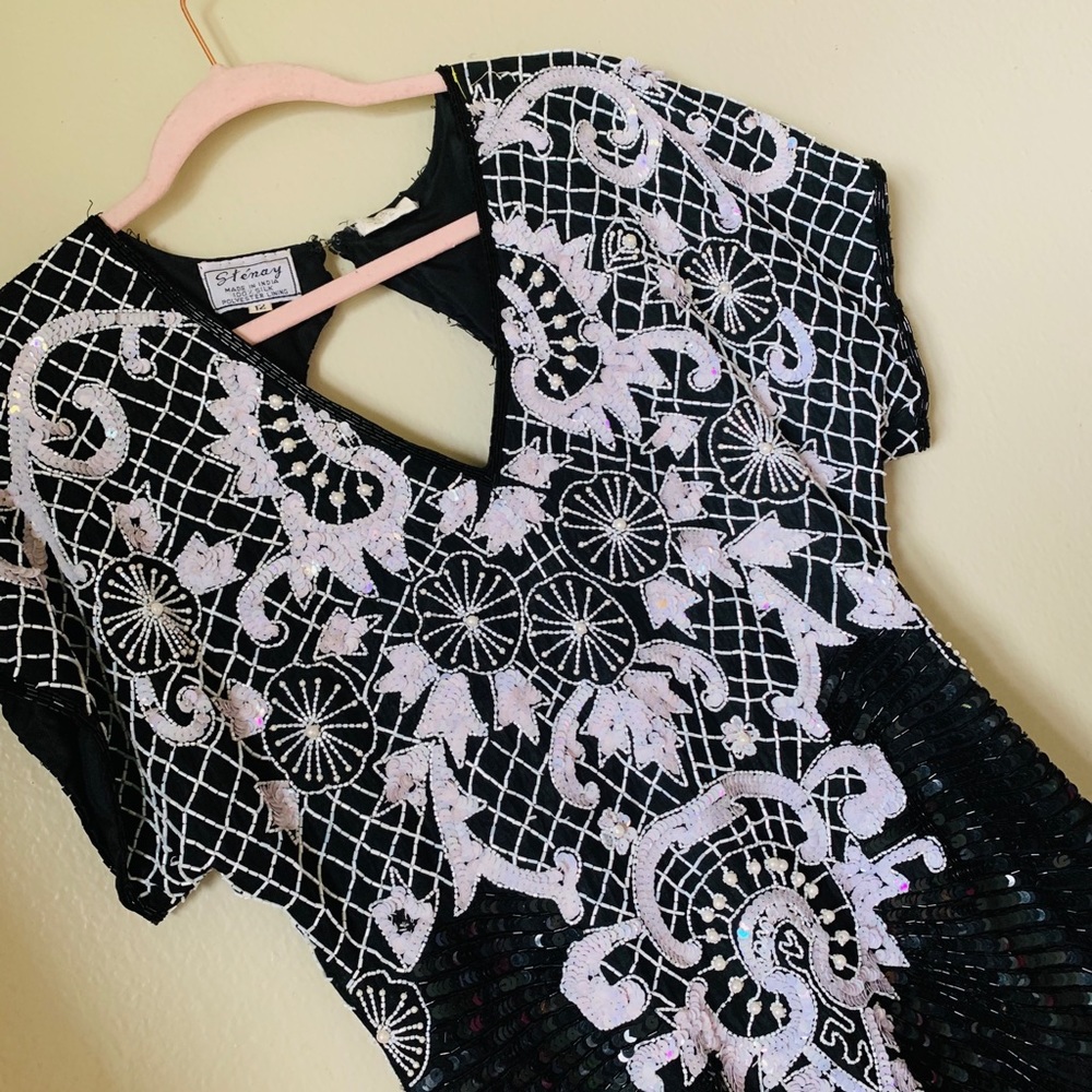 Steńay Vintage Silk Beaded Dress